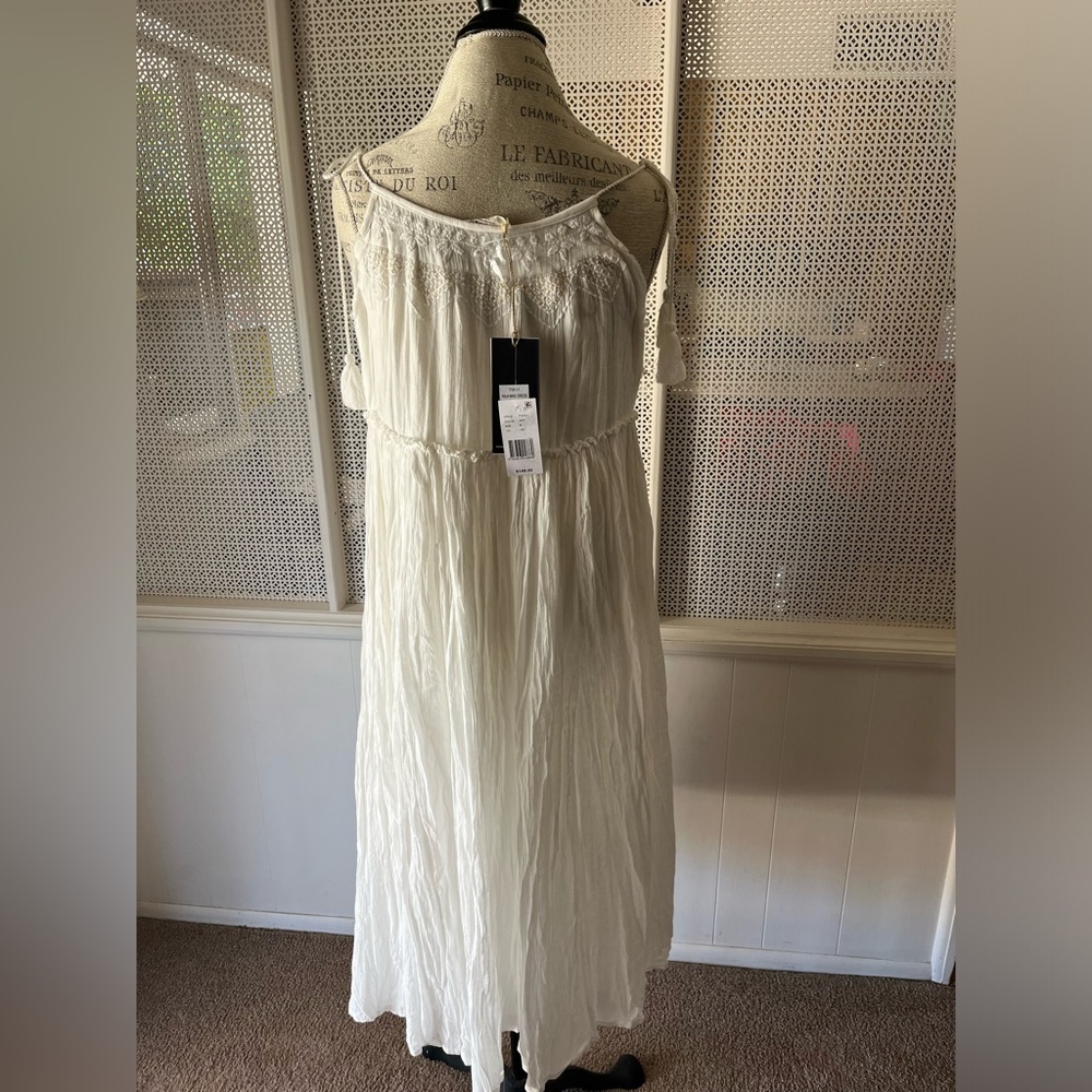 New Talisman Raja Dress Bohemian 💯 Cotton White - Picture 9 of 11
